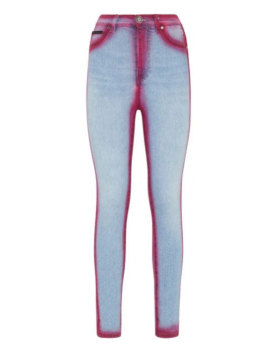 Super High Waist Jeggings Fluo