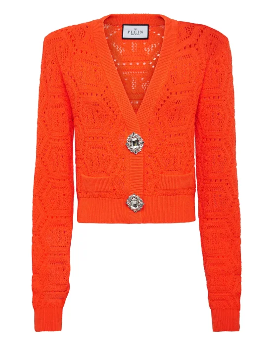 Fluo Knit Cardigan Monogram