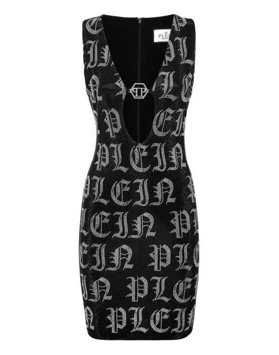 Mini Dress Gothic Plein Strass