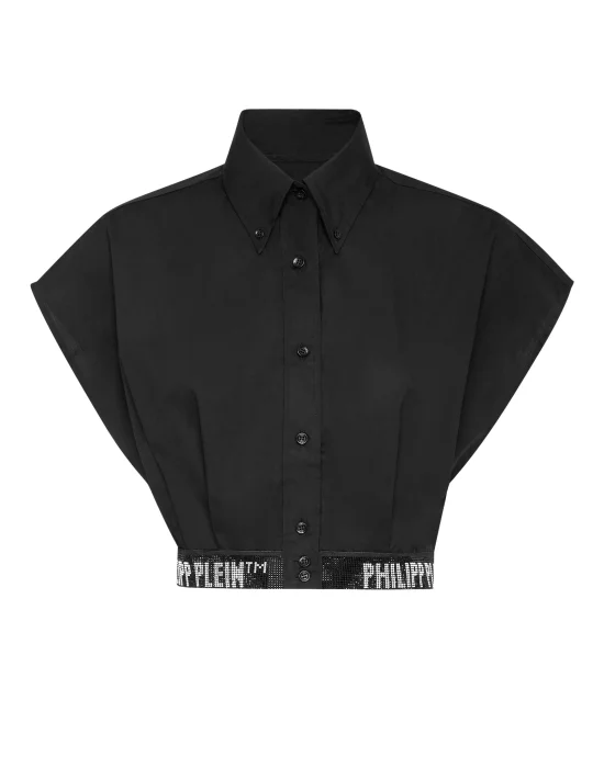 Popeline Cropped Shirt