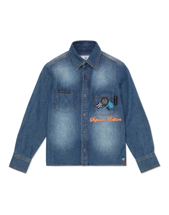 Denim Shirt LS Cars Racing