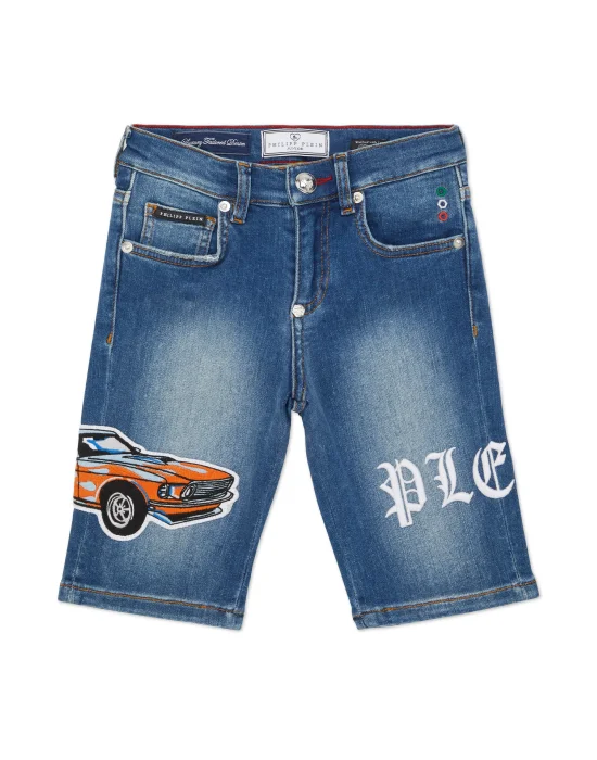 Denim Shorts Formentera Cars Racing