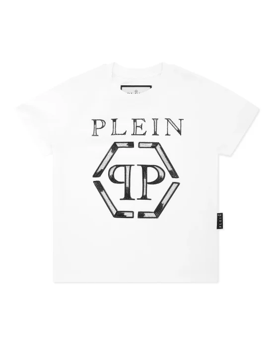 Jersey T-shirt Round Neck SS Strass Hexagon