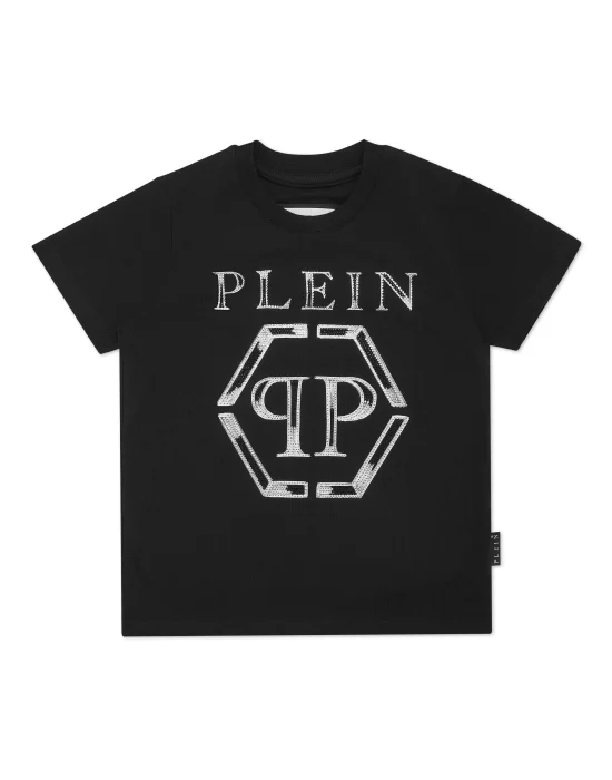 Jersey T-shirt Round Neck SS Strass Hexagon