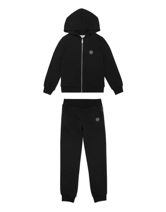 Jogging Set: Hoodie/Trousers Strass Gothic Plein