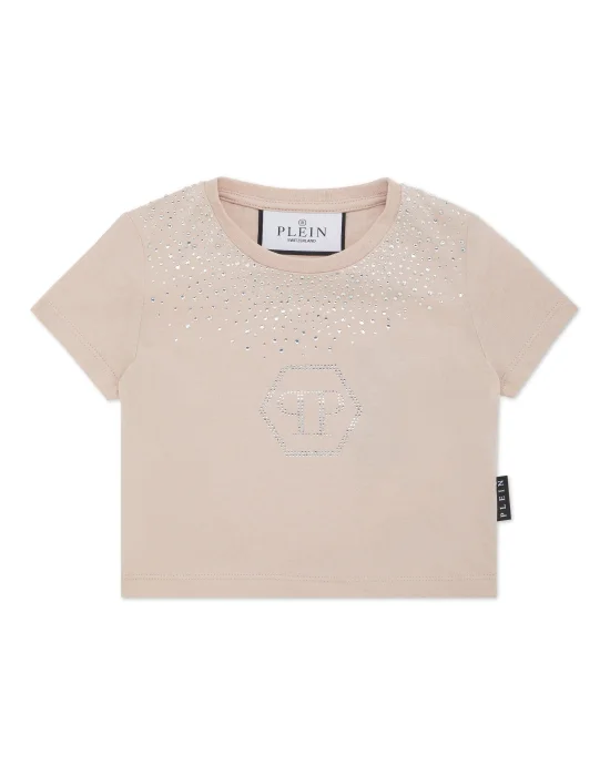 Cropped T-shirt Round Neck SS Pegasus