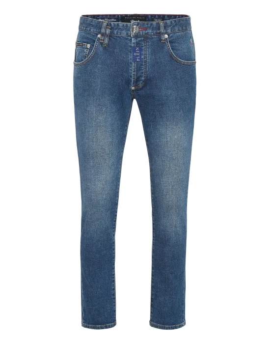 Denim Skinny Fit Trousers Hexagon