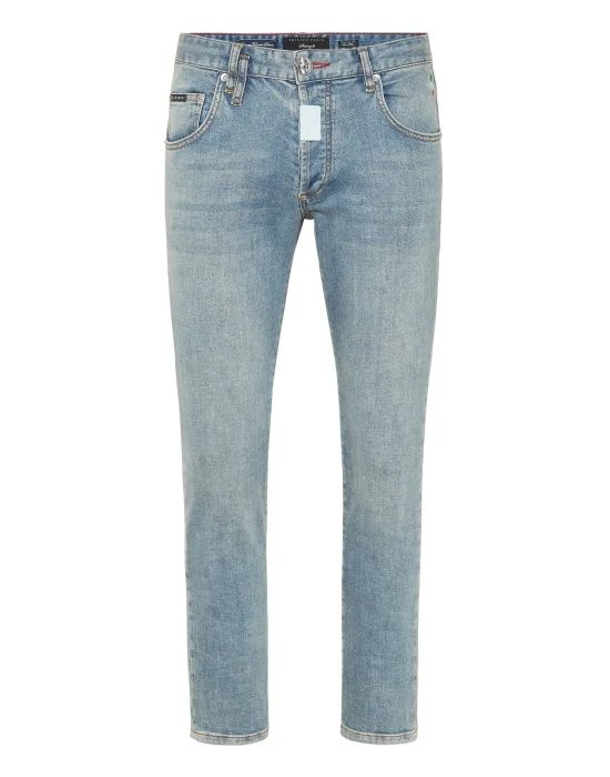 Denim Skinny Fit Trousers Hexagon