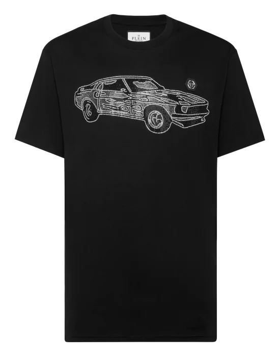 Jersey T-shirt Round Neck SS Strass Cars Racing