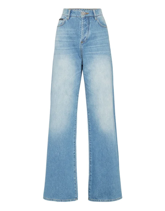 Denim Skater Fit Trousers
