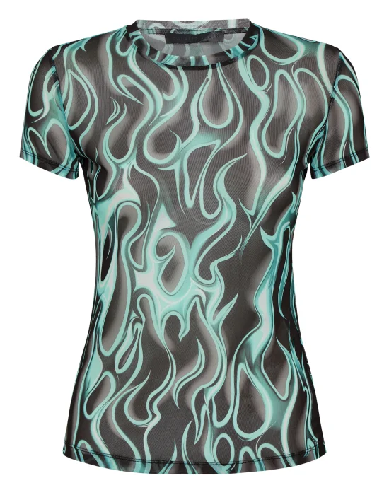 Tulle T-Shirt Sexy Pure SS Flame