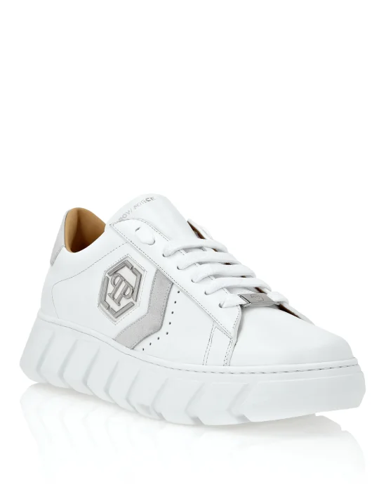 Nappa Leather Lo-Top Sneakers Hexagon
