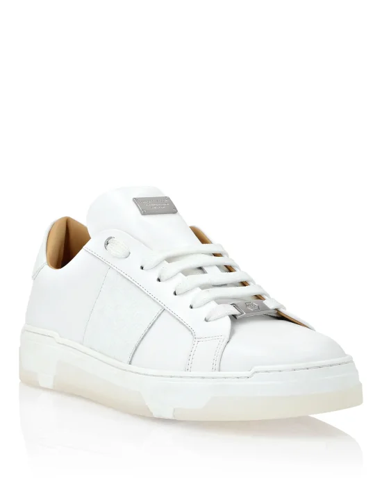 Leather Lo-Top Sneakers Monogram