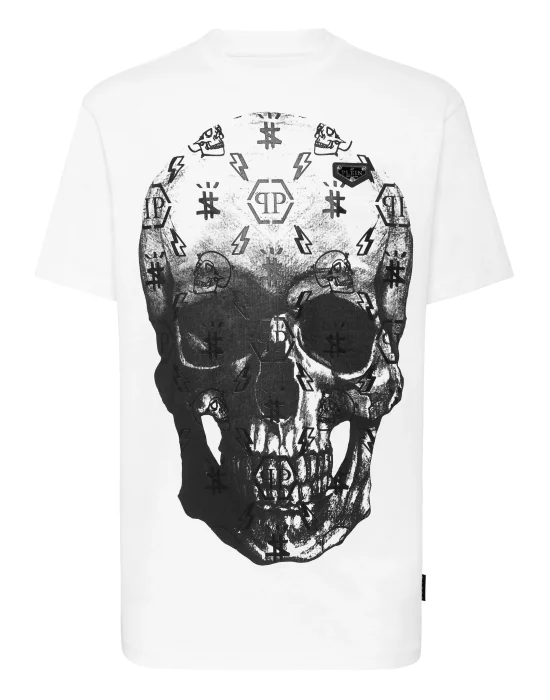 T-shirt Round Neck SS print Skull