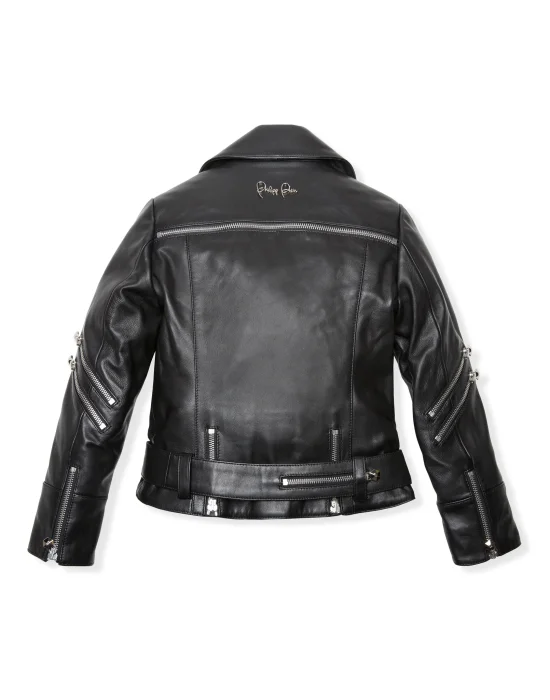 Leather Biker "Ibbie" Zipped