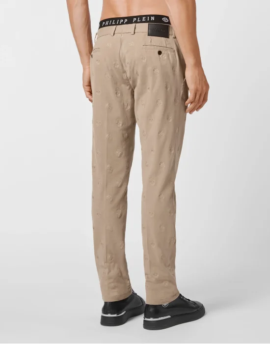 Long Trousers Embroidery Skull
