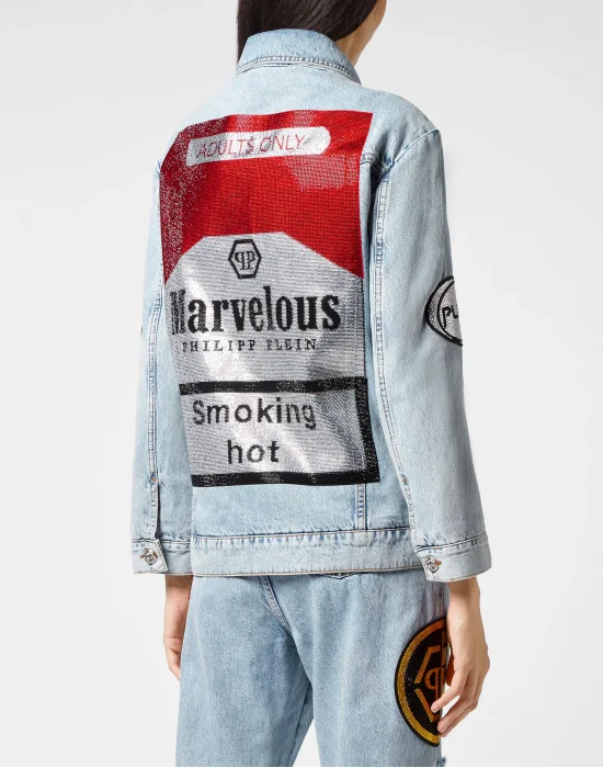 Denim Jacket stones Oversize Marvelous