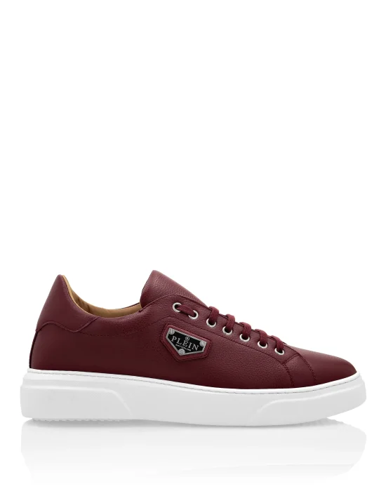Leather Lo-Top Sneakers Iconic Plein
