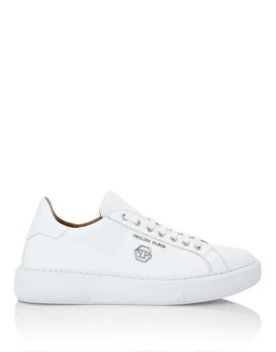 Leather Lo-Top Sneakers Hexagon