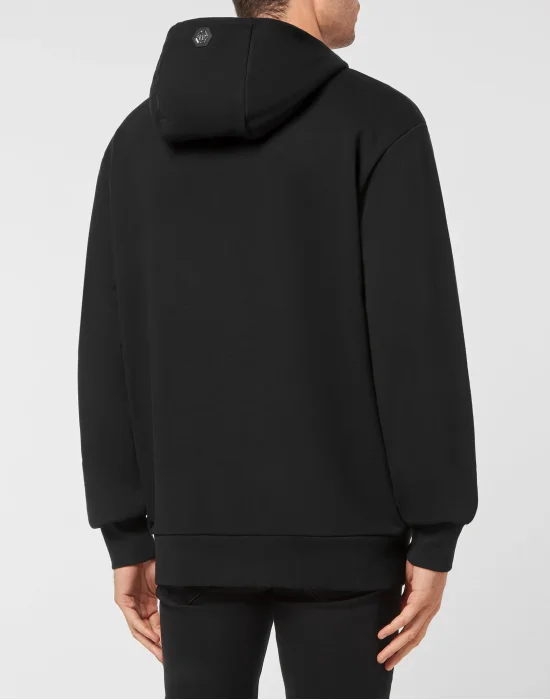 Hoodie sweatshirt Skull with Crystals