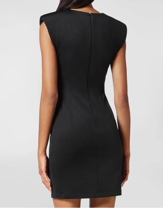T-shirt Dress Padded Shoulders Plein Empire