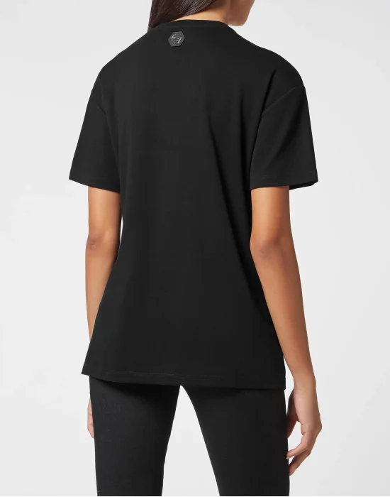 T-shirt Round Neck Man fit Monsters with Crystals