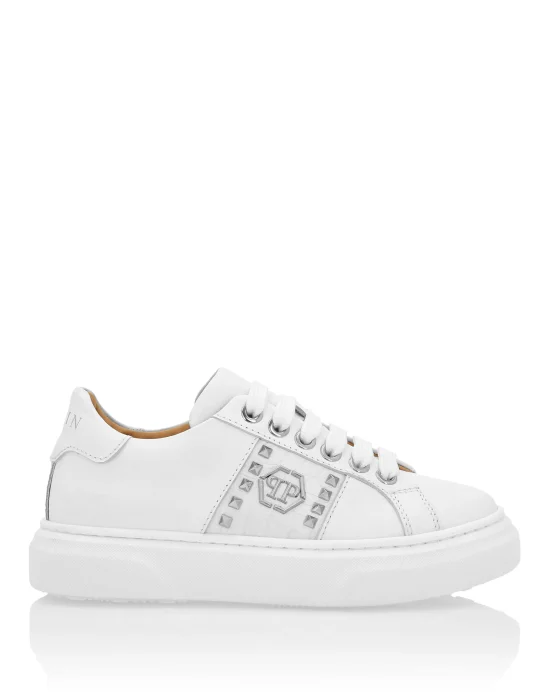 LEATHER LO-TOP SNEAKERS THE PLEIN ORIGINAL