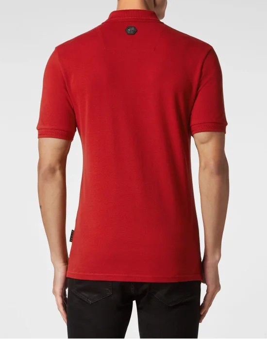 Slim Fit Polo Shirt Chrome