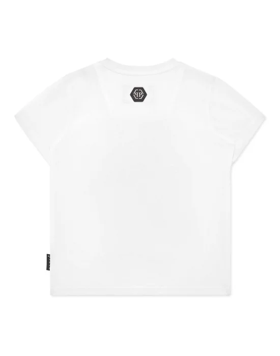 T-shirt Round Neck SS Strass Teddy Bear