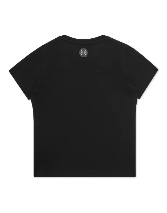 T-shirt Round Neck SS Skull strass