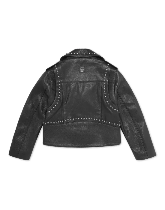 Leather Biker Jacket Smile