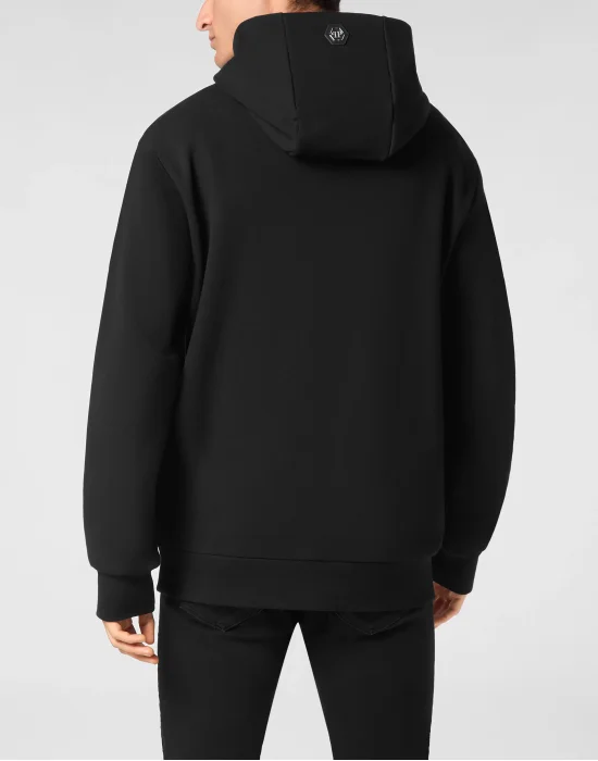 Hoodie Sweatshirt With Patch Skull&Bones