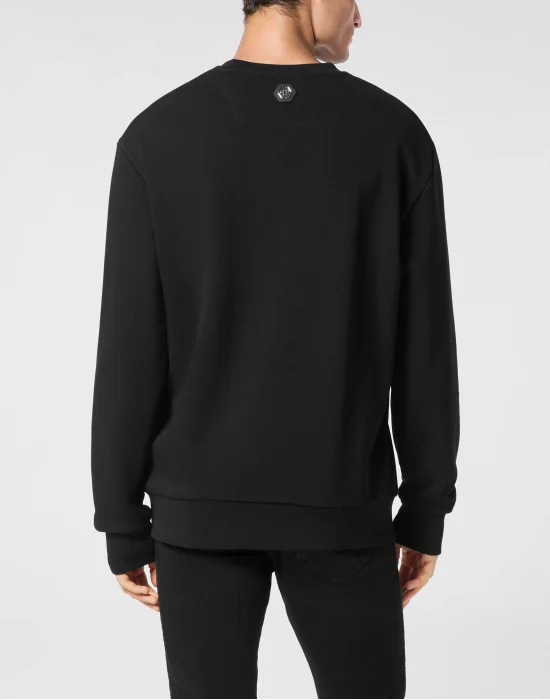 Sweatshirt Long-Sleeve Skull strass