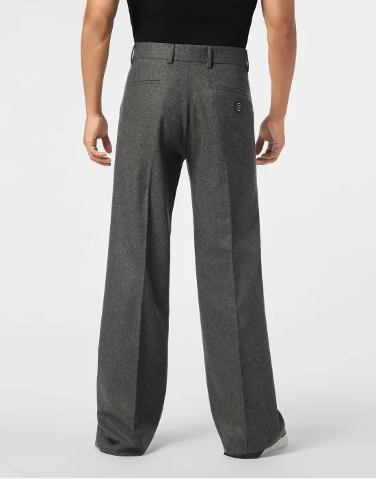 Wool Wide Leg Trousers