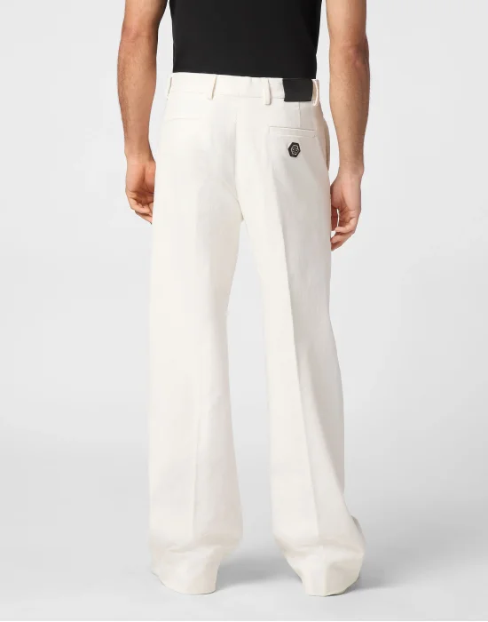 Velvet Wide Leg Trousers