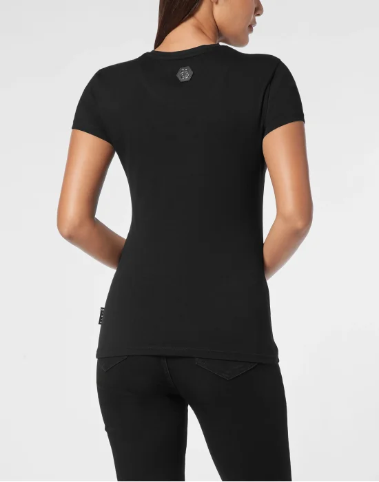 T-shirt Round Neck SS Skull strass