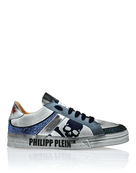 Nappa Leather Lo-Top Sneakers Strass Retrokickz TM