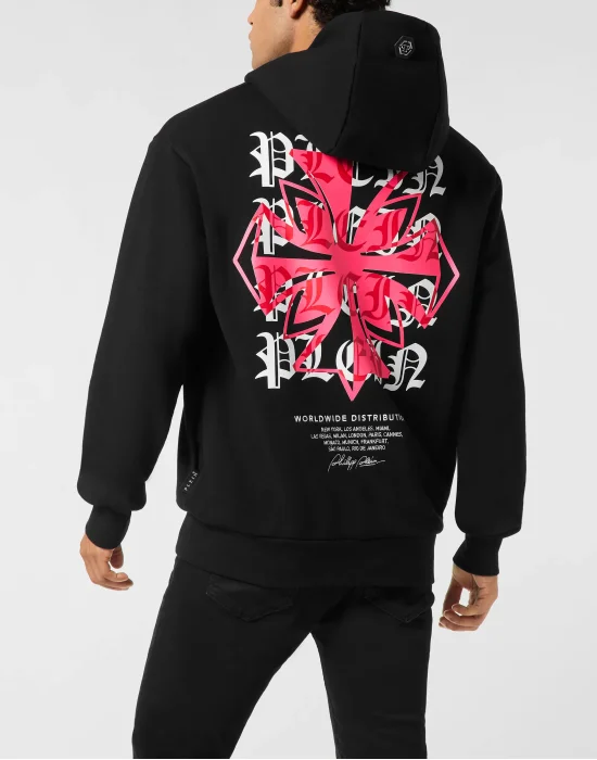 Hoodie Sweatshirt Worldwide Crest