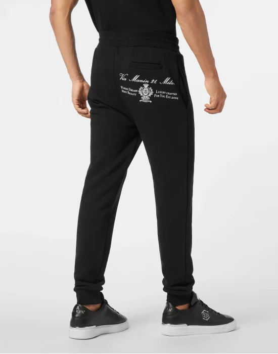 Embroidered Tracksuit Pants