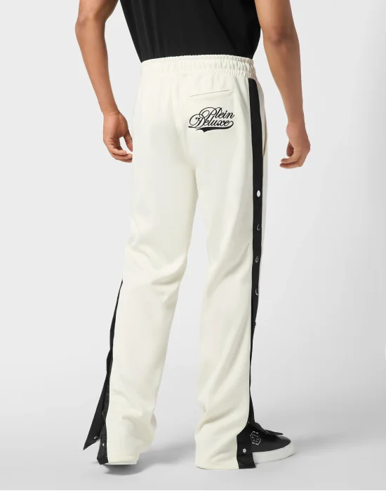 Buttoned-Up Tracksuit Trousers Plein Deluxe Signature