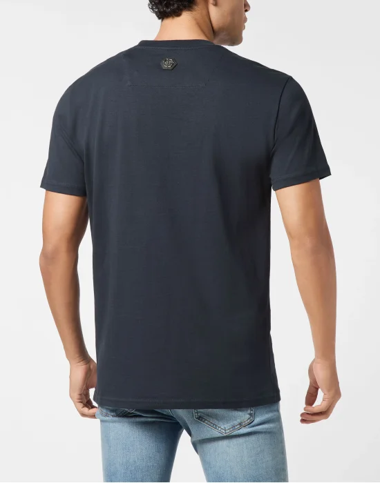 Embroidered Round Neck T-Shirt Stones