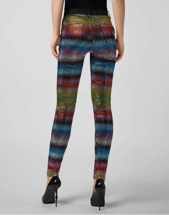 High Waist Jegging Raindbow Crystal