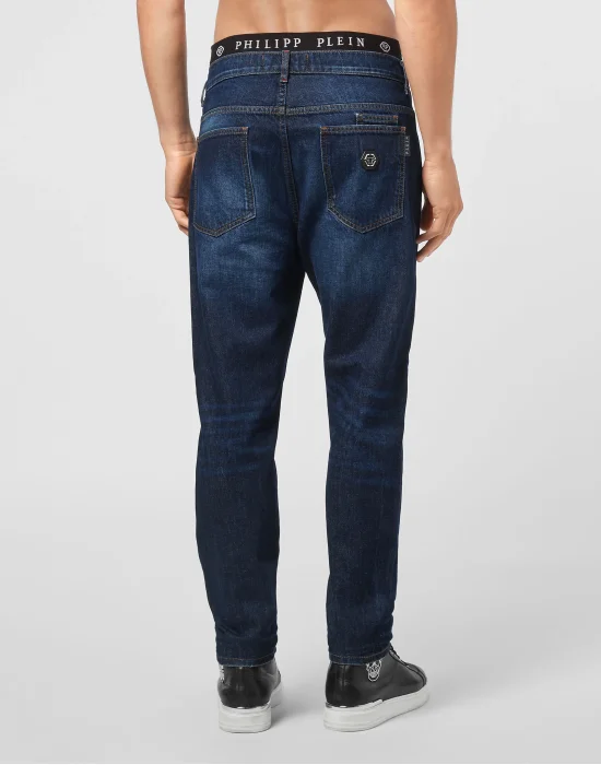 Denim Trousers Carrot Fit Iconic Plein