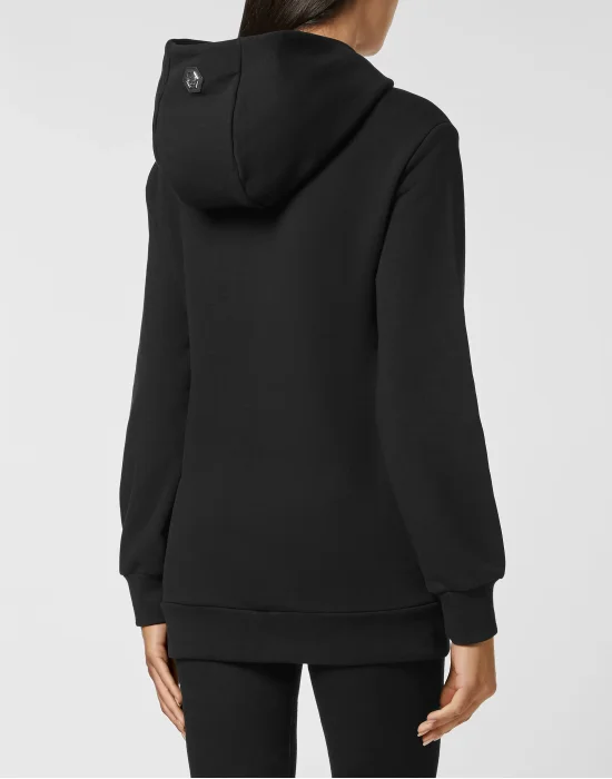Hoodie sweatshirt with Crystals