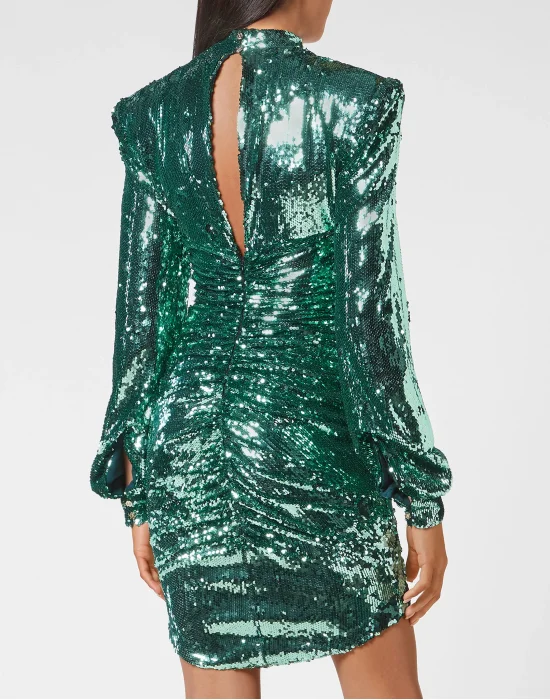 Midi Dress with Crystals