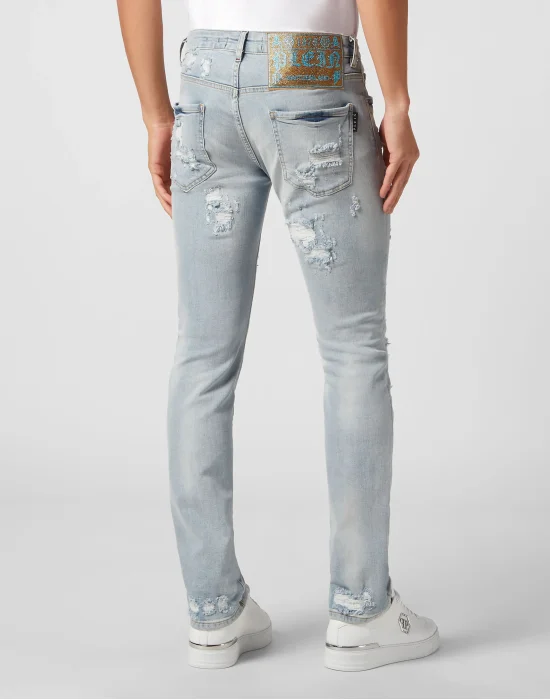 Denim Trousers Super Straight Cut Fit