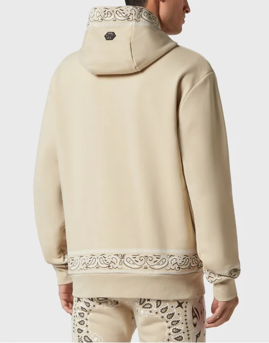 Hoodie sweatshirt Paisley Strass