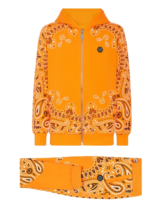 Jogging Tracksuit: Hoodie/Trousers Paisley Bandana