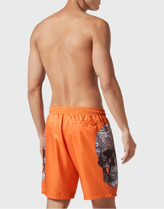 Swimwear Boxer Paisley Skull