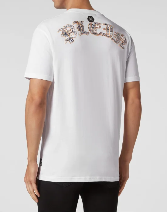 T-shirt Round Neck SS Paisley Teddy Bear